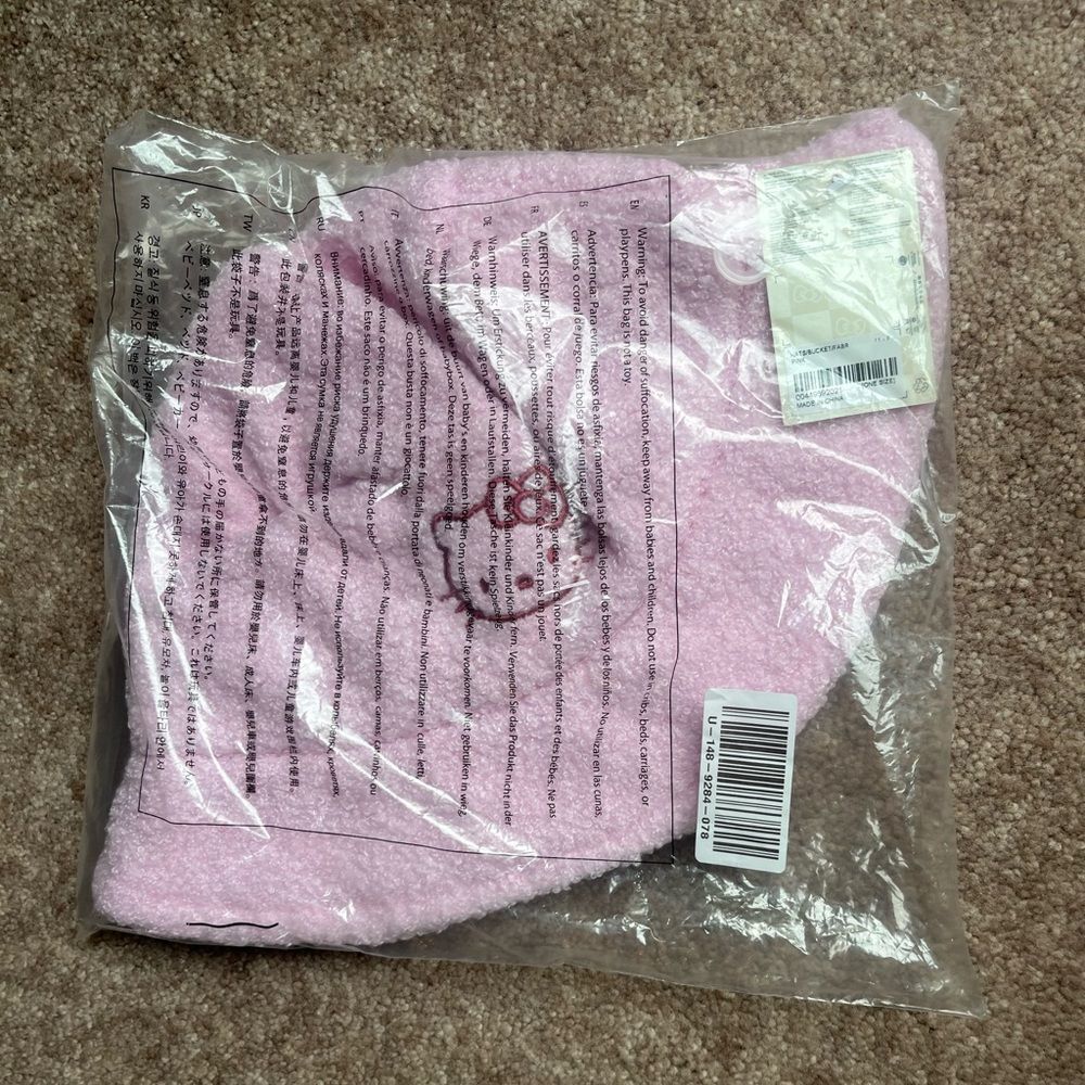 Hello Kitty Pink Sherpa Bucket Hat
